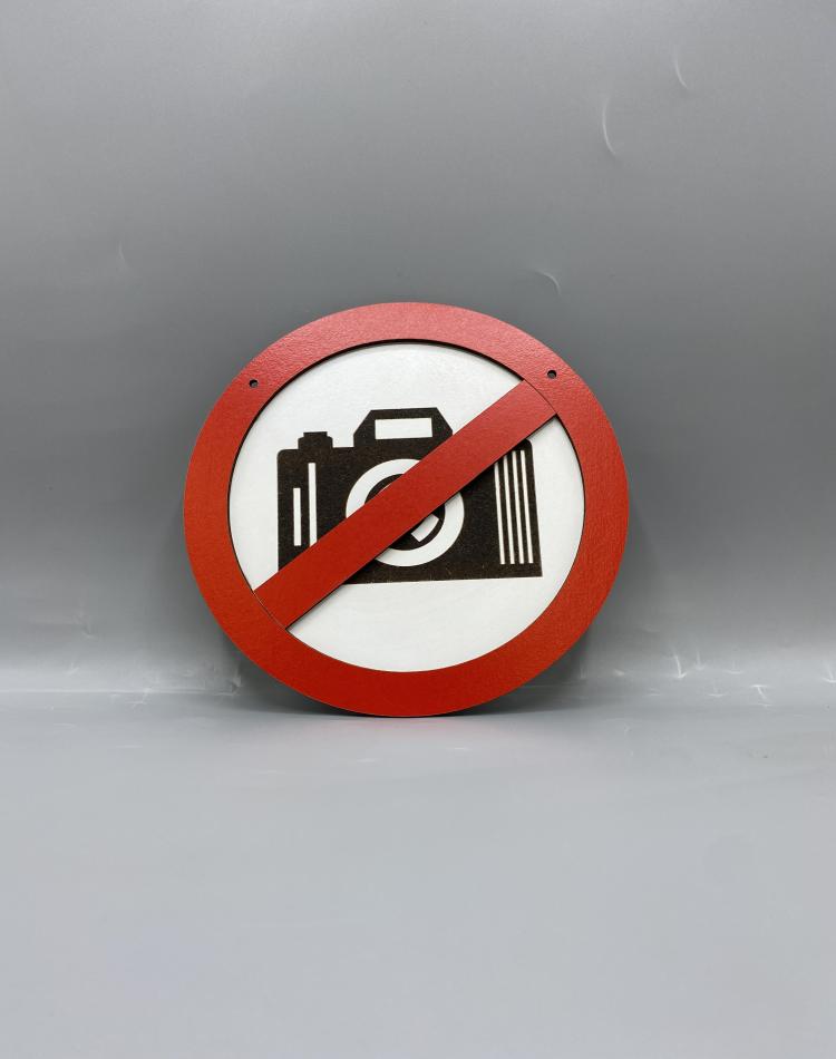 تابلو ممنوعه طرح عکاسی ممنوع کد 000137