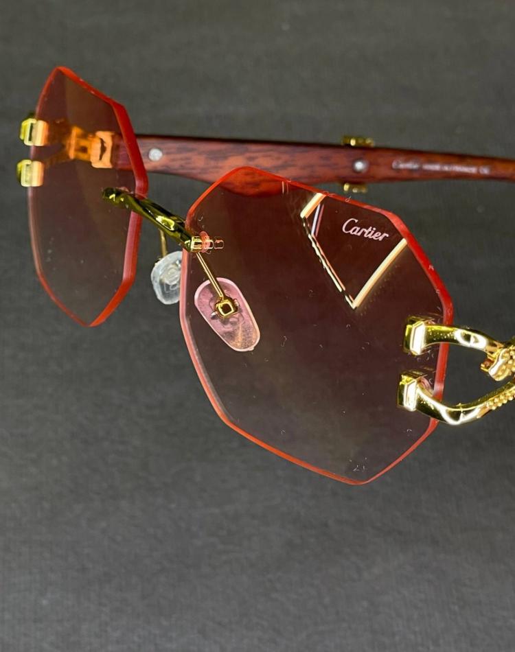 عینک کارتیر لنز صورتی کد 3699