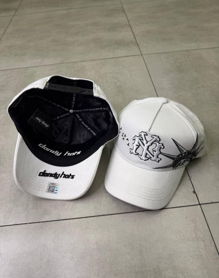 کلاه دندی هتس dandy hats سفید طرح nyکد36931