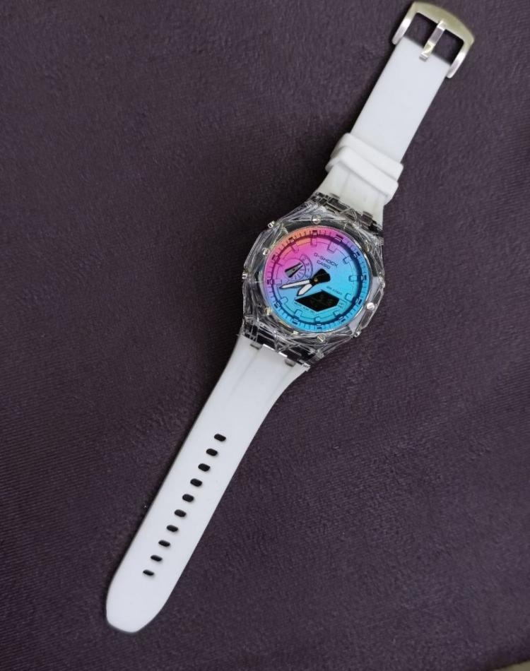 ساعت جیشاک کهکشانی صفحه اب رنگی کد075