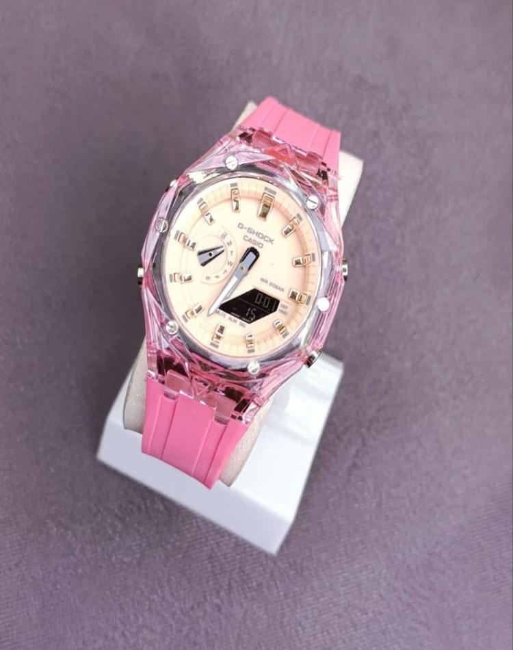 ساعت جیشاک کهکشانی صورتی کد076