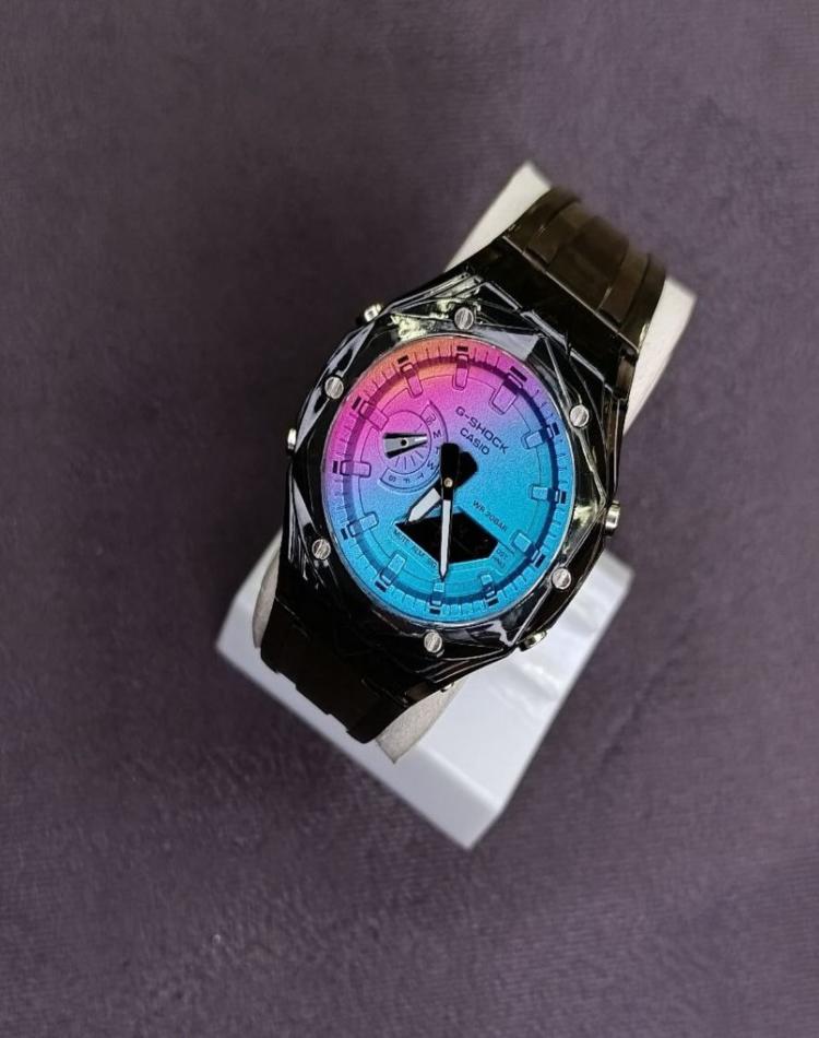 ساعت جیشاک کهکشانی بند دودی کد079