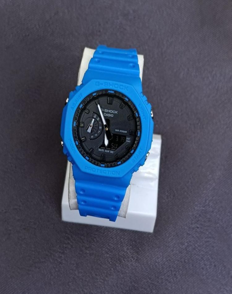 ساعت جیشاک 2100 ابی صفحه مشکی کد094