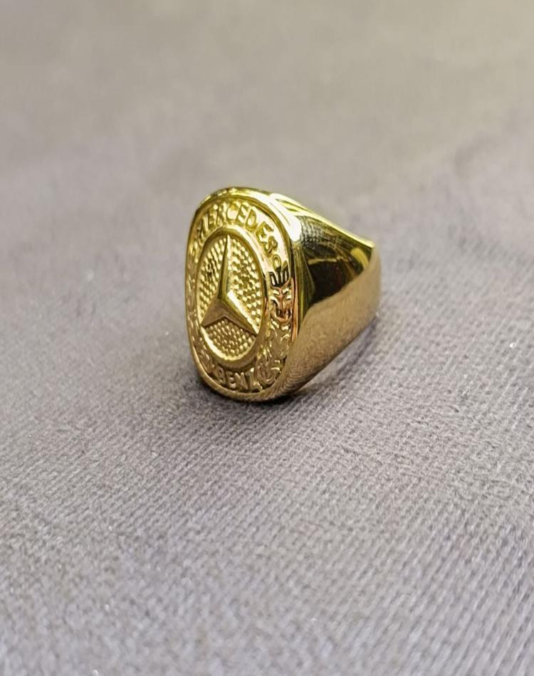 انگشتر طلایی طرح بنز کد156