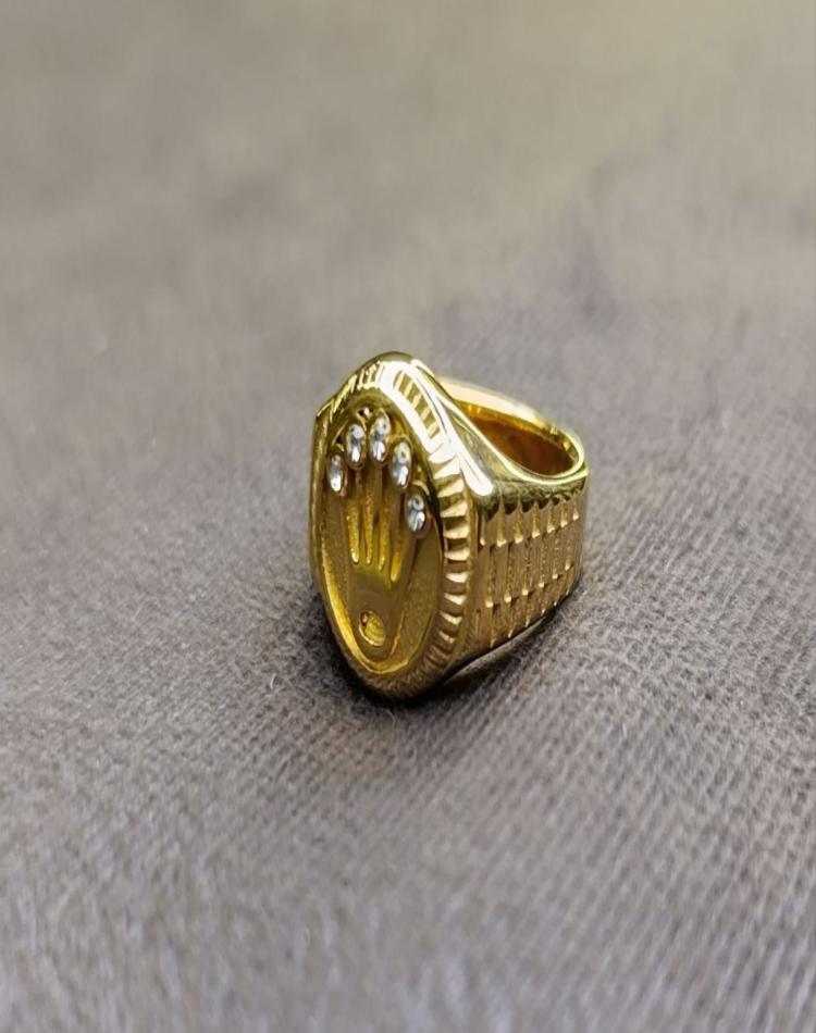 انگشتر طلایی طرح رولکس کد154