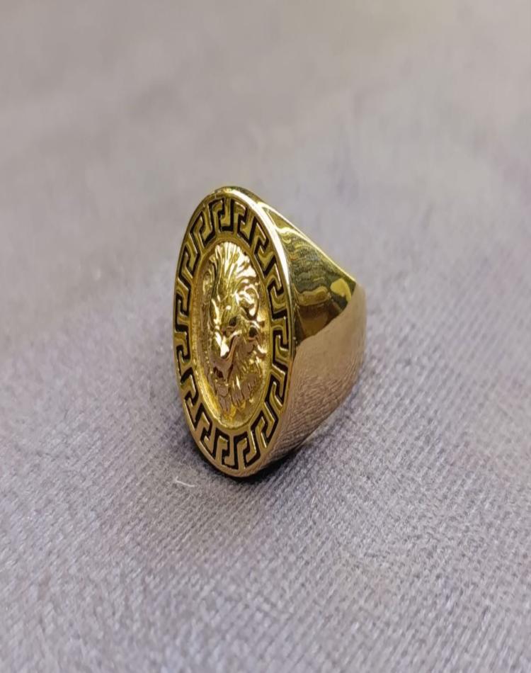 انگشتر طلایی طرح شیر کد141