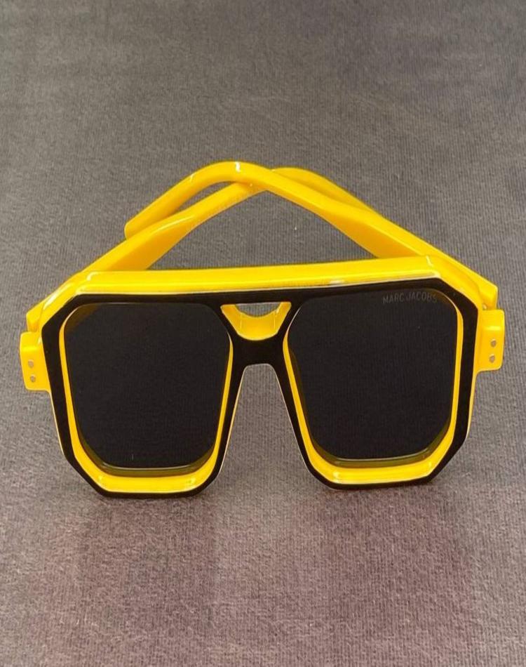 عینک{marc jacobs} فریم زرد شیشه دودی کد155