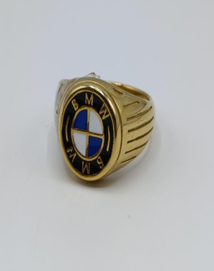 انگشتر طلایی طرح bmwکد247