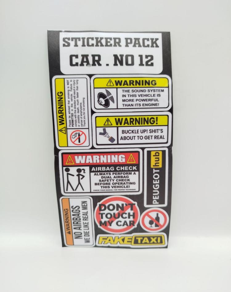 برچسب ماشین کد 12