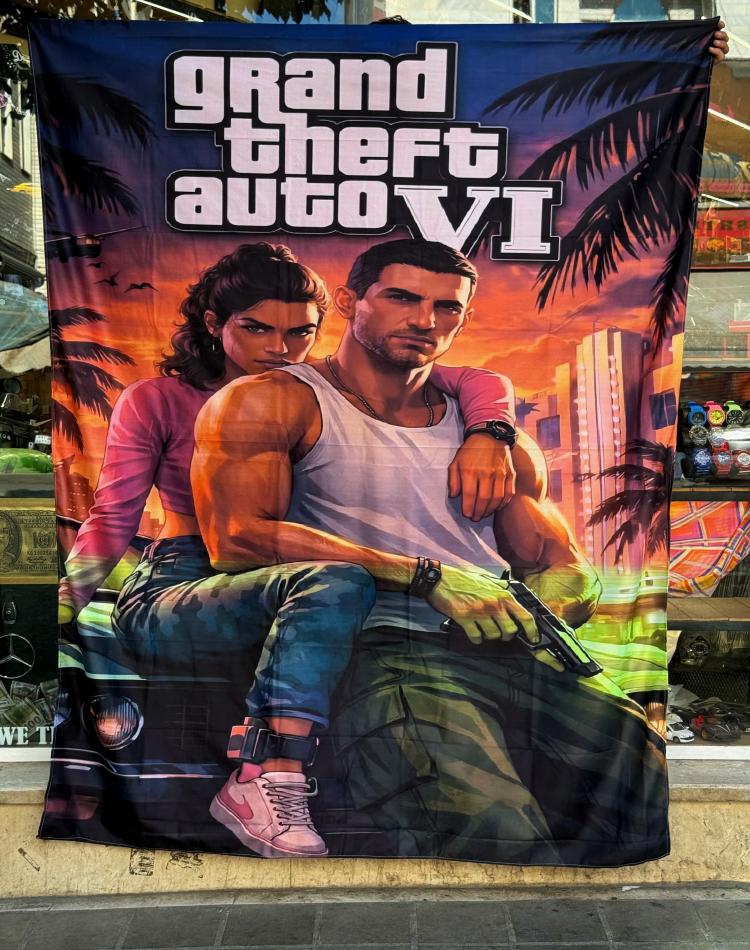 بک دراپ سایز بزرگ طرح gta