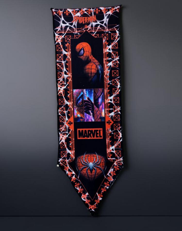 بک دراپ سه گوش طرح اسپایدرمن marvel