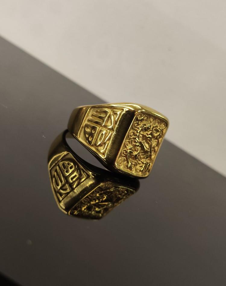 انگشتر طلایی طرح ژاپنی کد229