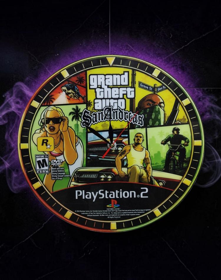 ساعت دیواری طرح gta sa