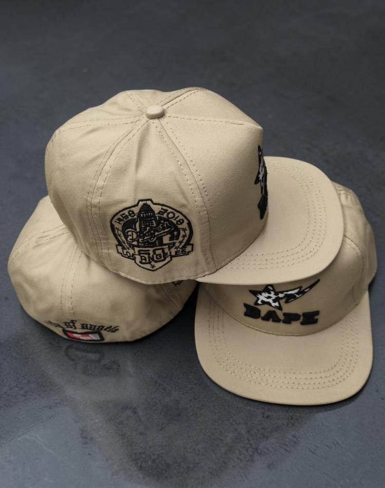 کلاه کپ بک فیت گلدوزی bape کروم هارتز