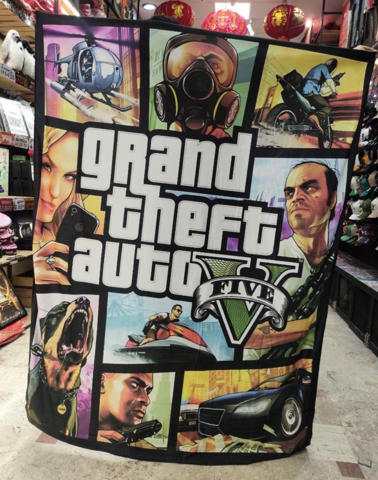 بک دراپ سایز بزرگ طرح gta v